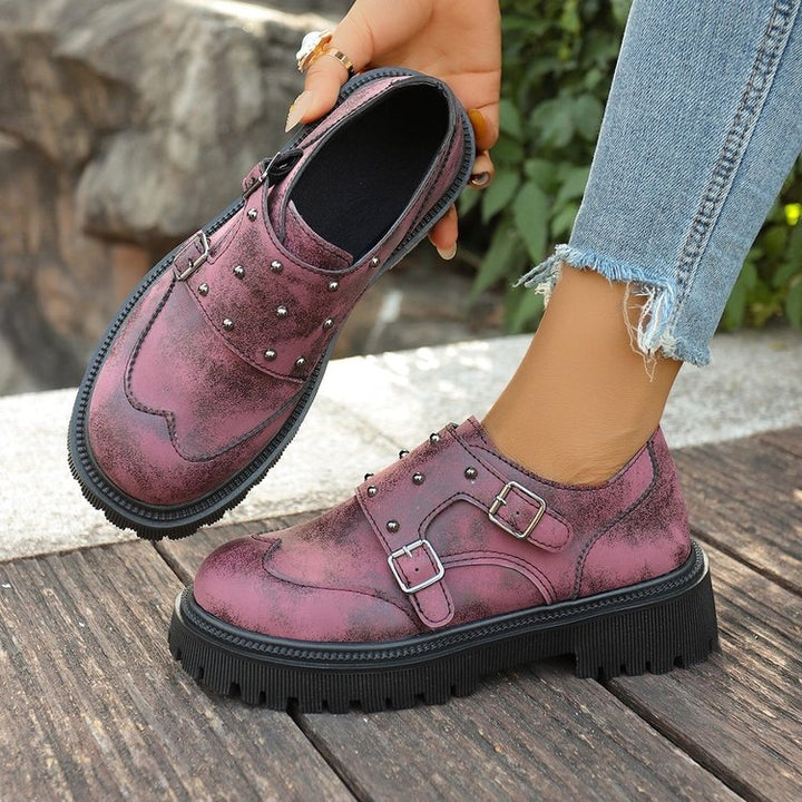 Women's Fashion Platform Lace-up Shoes Mune Fashion