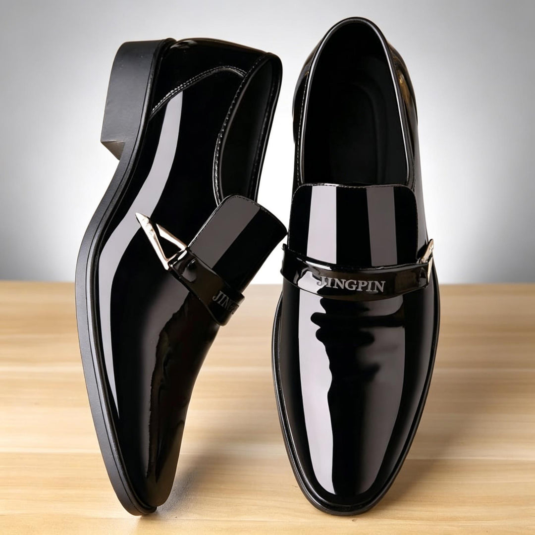 Men's Elegant and Stylish Patent Leather Shoes Mune Fashion