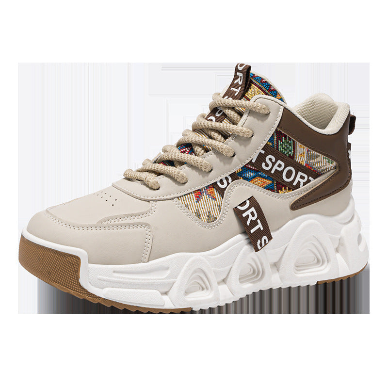 Women's Sporty Chunky Sneakers with Innovative Pattern Design Mune Fashion