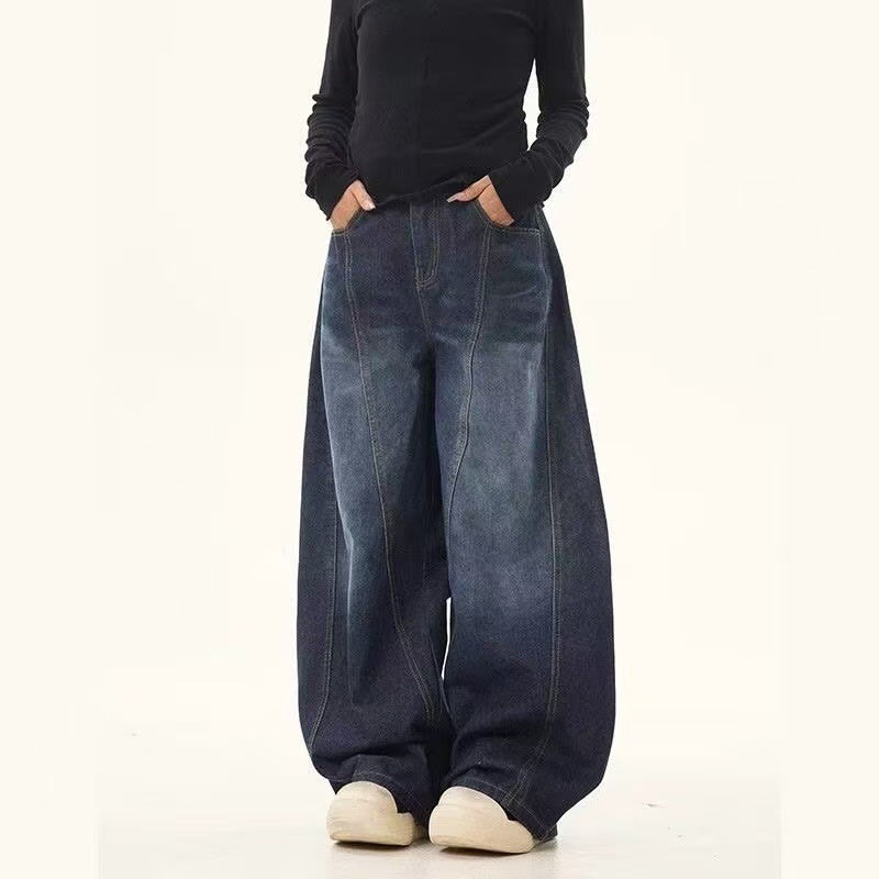 Women Loose-Fit Denim Pants Mune Fashion