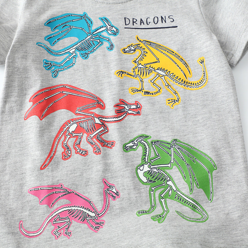 Boys T-shirt with vibrant dragon design Mune Fashion