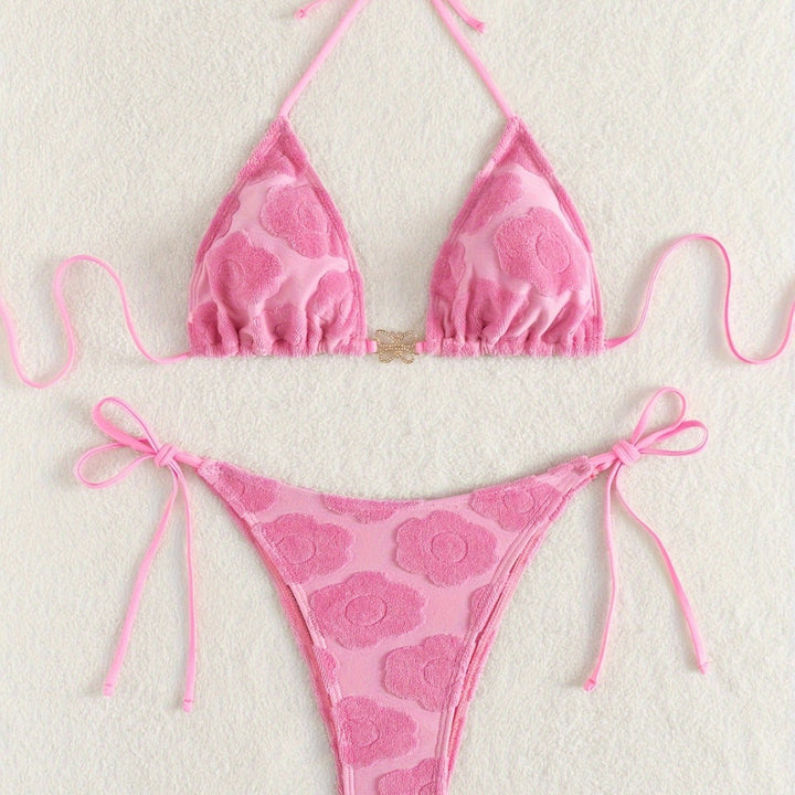 Women's bikini set with sophisticated floral pattern and adjustable straps Mune Fashion
