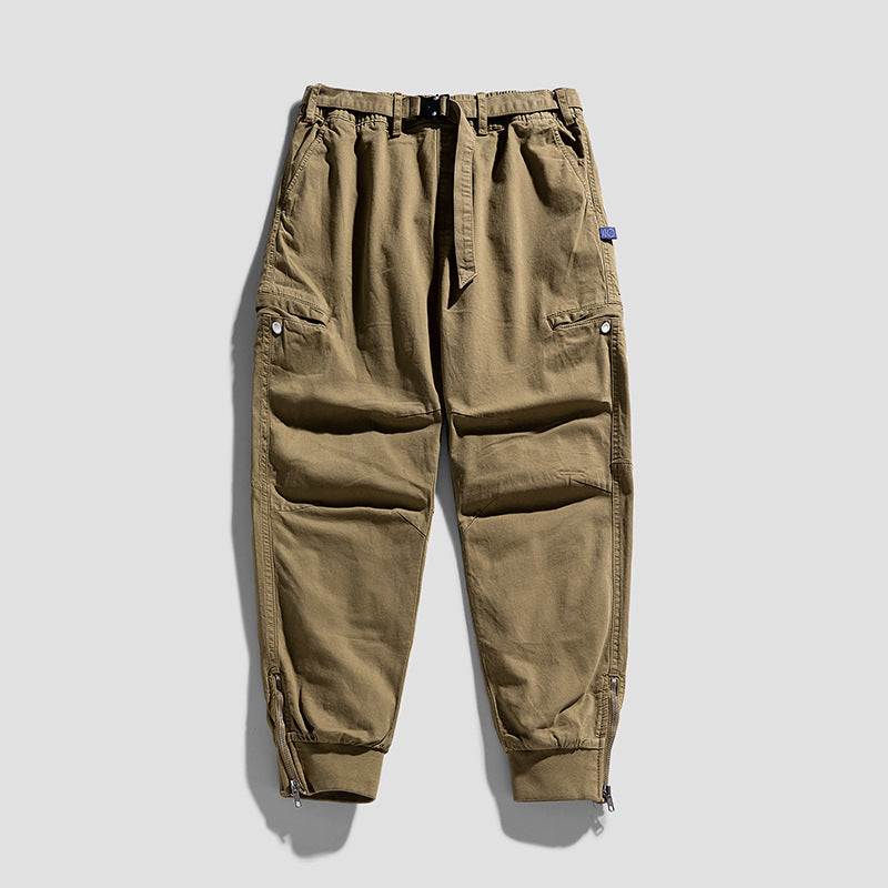 Herren Cargohose im Jogger‑Cut mit Multifunktions‑Taschen, verstärkten Knien und Reißverschlussbündchen Mune Fashion