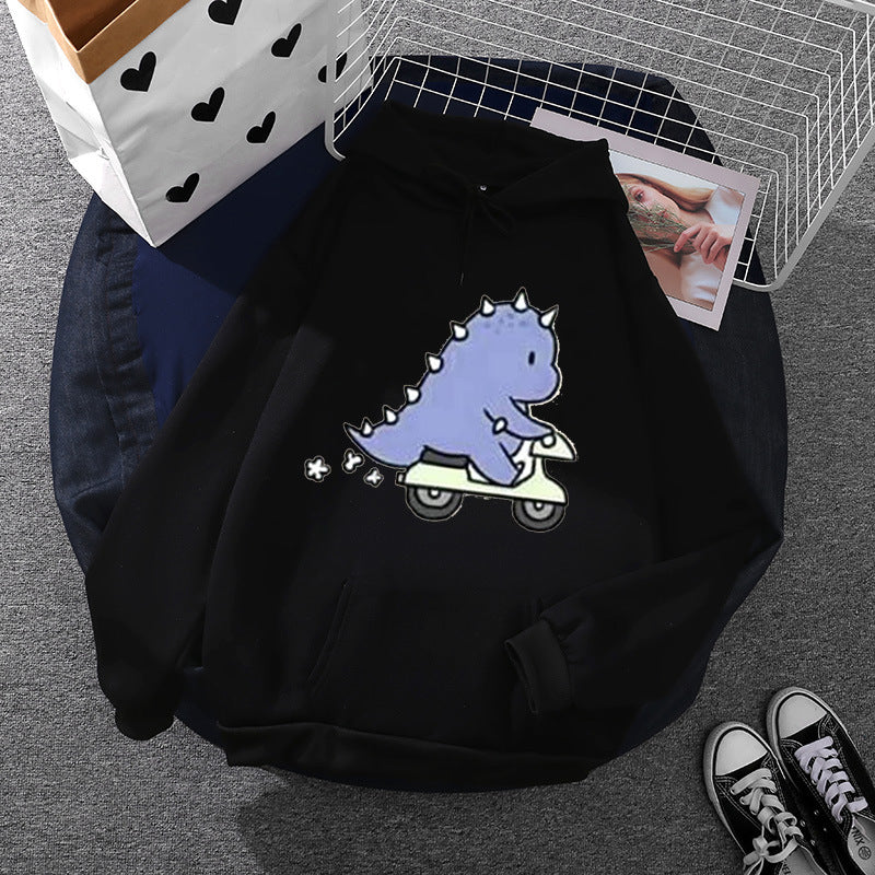 Women's relaxed-fit hooded sweatshirt with botanical fruit illustration and kangaroo pocket Mune Fashion