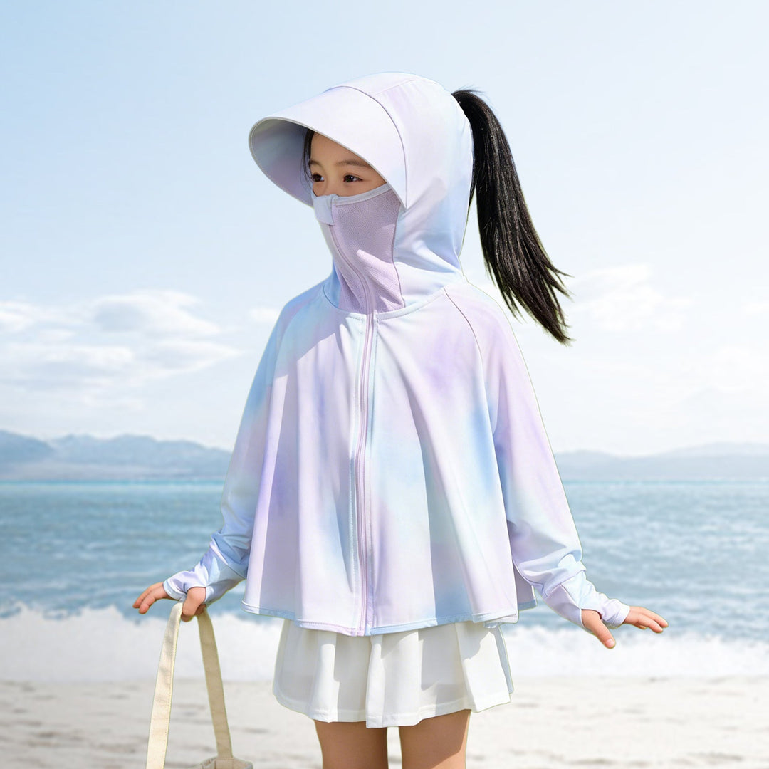 Girls breathable hooded jacket with UV protection Mune Fashion
