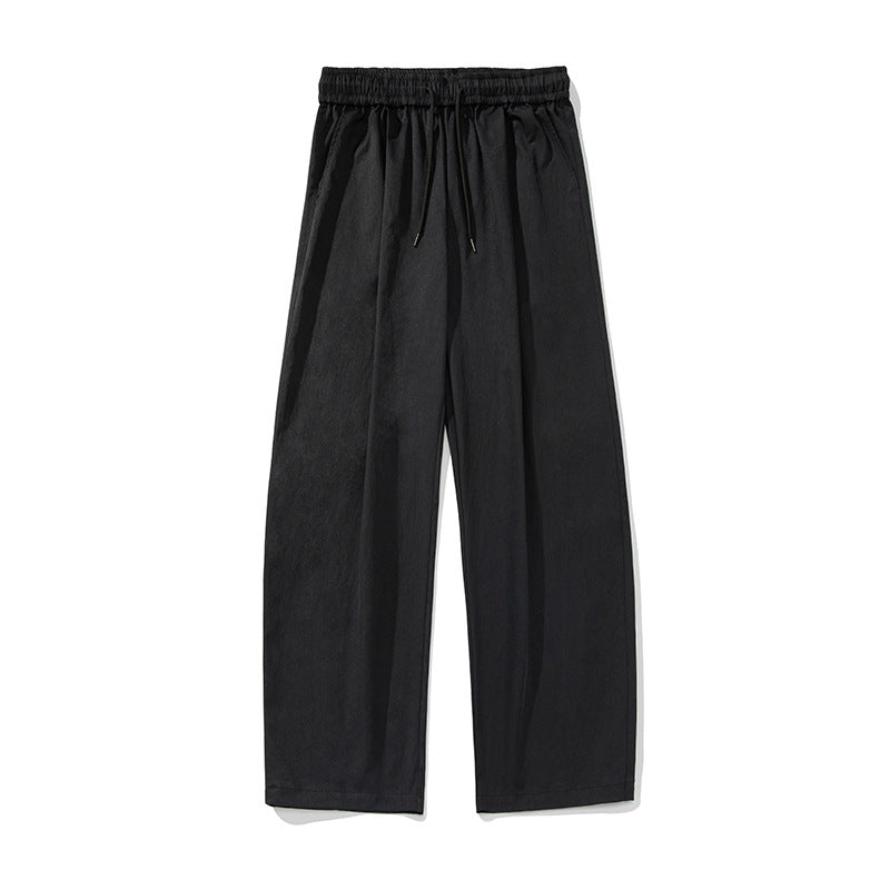 Women Loose Fit Summer Pants with High Waist, Elastic and Drawstring Mune Fashion