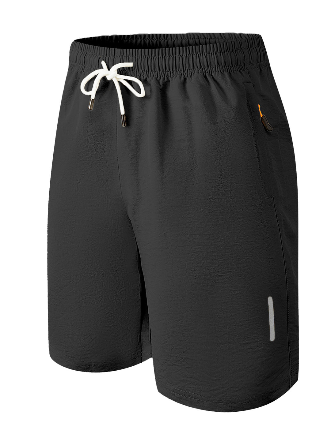 Men's nan ultralight quick-drying sports and swim shorts with elastic waistband drawstring zipper pocket and reflective detail Mune Fashion