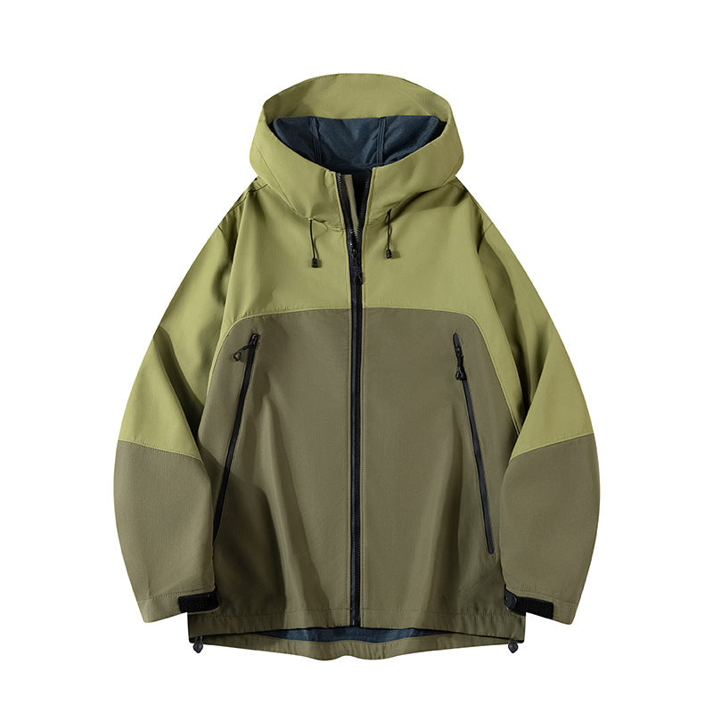 Men's hybrid softshell jacket with hood, breathable fleece lining & concealed zip pockets Mune Fashion