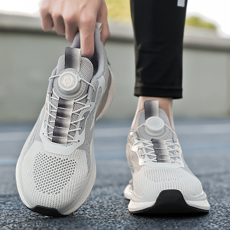 Unisex nan breathable running shoe with rotary closure and reactive midsole Mune Fashion