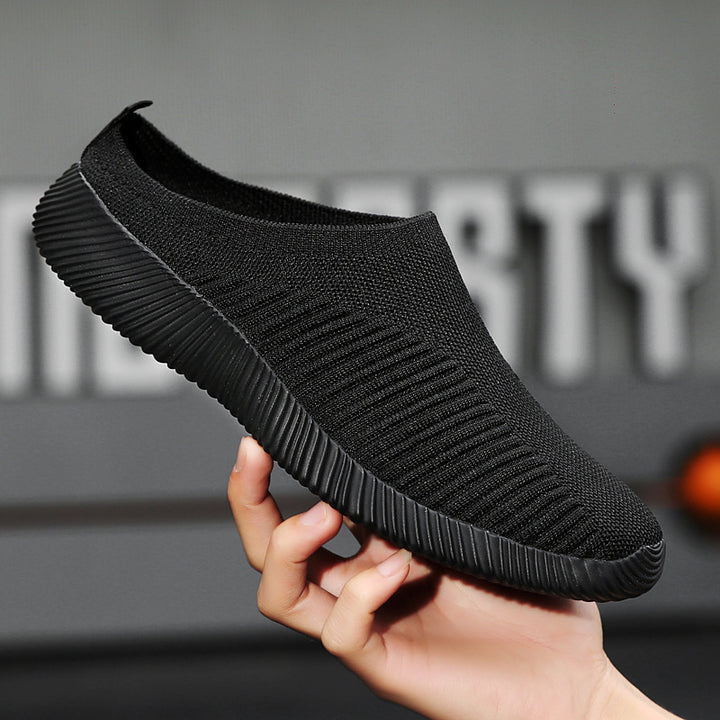 Women nan ultra-light slip-on casual shoes with seamless mesh knit, ergonomic heel tab, and flexible wave outsole Mune Fashion