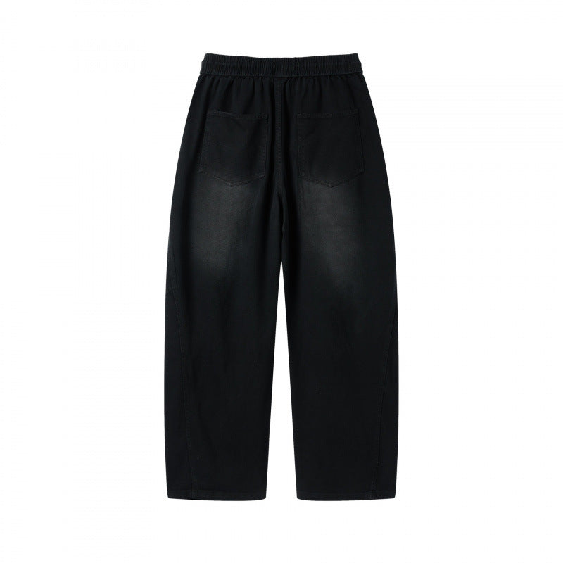 [Women] Wide culotte pants with high elastic waistband, drawstring and side pockets Mune Fashion