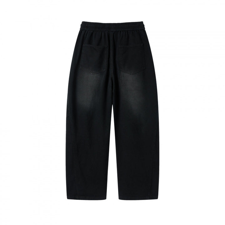 [Women] Wide culotte pants with high elastic waistband, drawstring and side pockets Mune Fashion