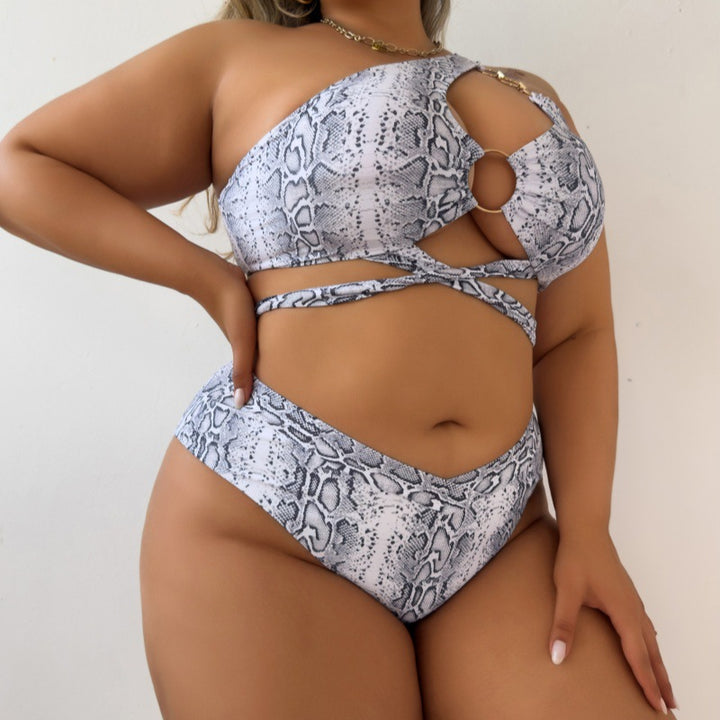 Women Asymmetrical Cut-Out Bikini Set Mune Fashion