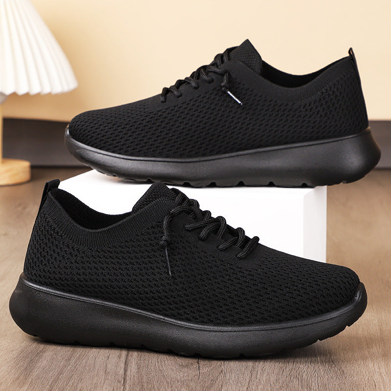 Women's knitted slip-on sneakers with sock-like upper, elastic lacing, and cushioned EVA sole Mune Fashion