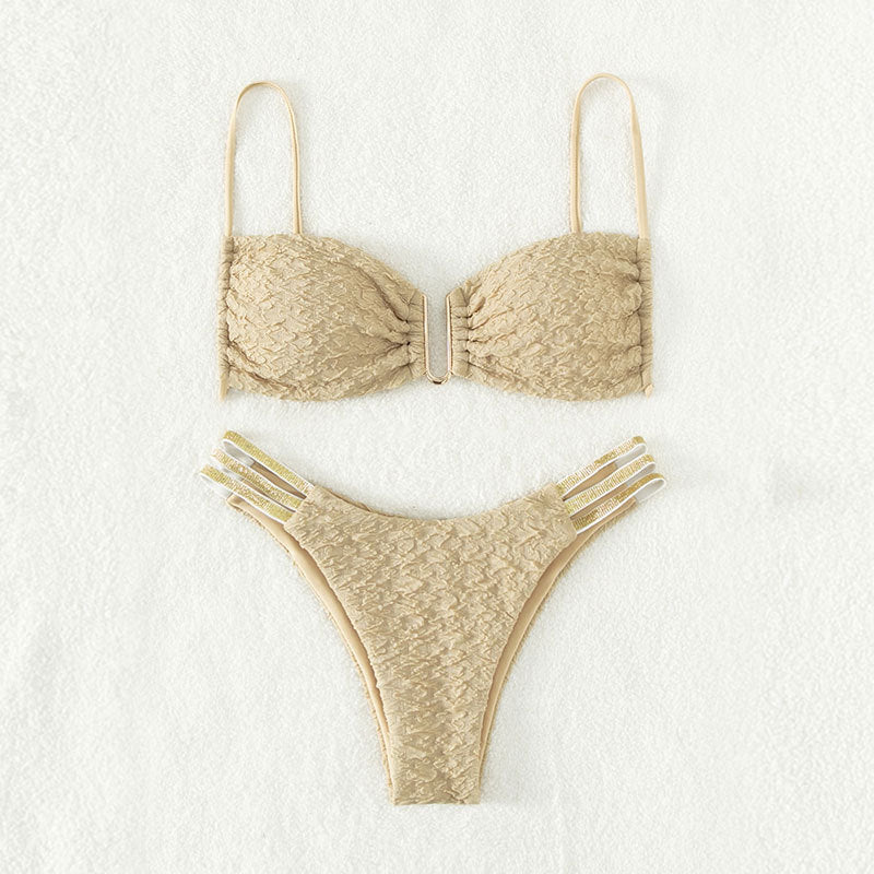 Women's bikini with elegant lace pattern and adjustable straps Mune Fashion