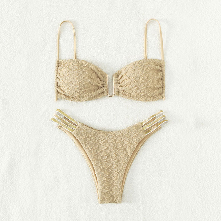 Women's bikini with elegant lace pattern and adjustable straps Mune Fashion