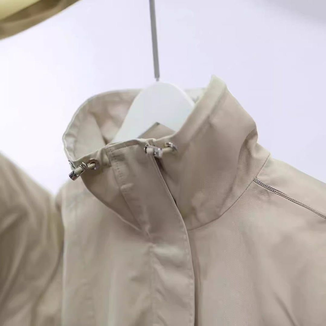 Women’s Fashion Casual Jacket with High Collar Mune Fashion