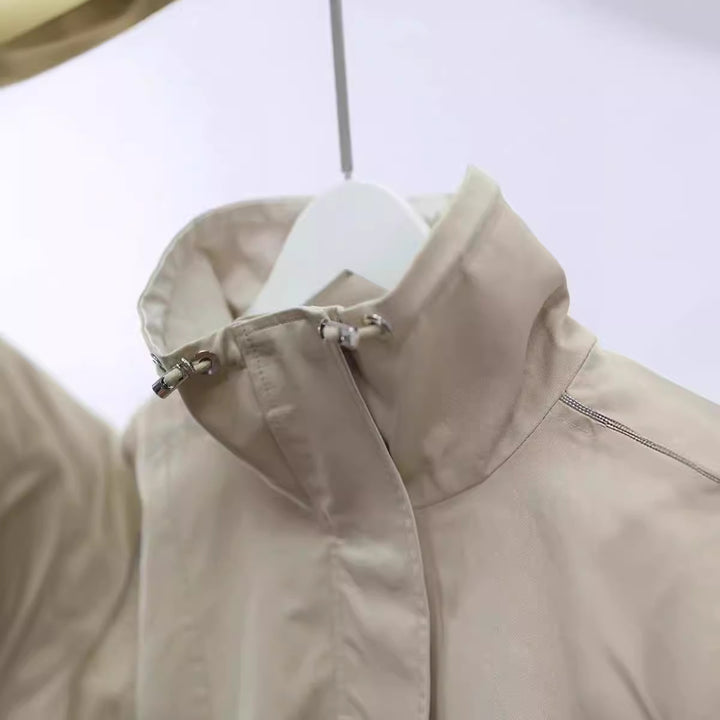 Women’s Fashion Casual Jacket with High Collar Mune Fashion