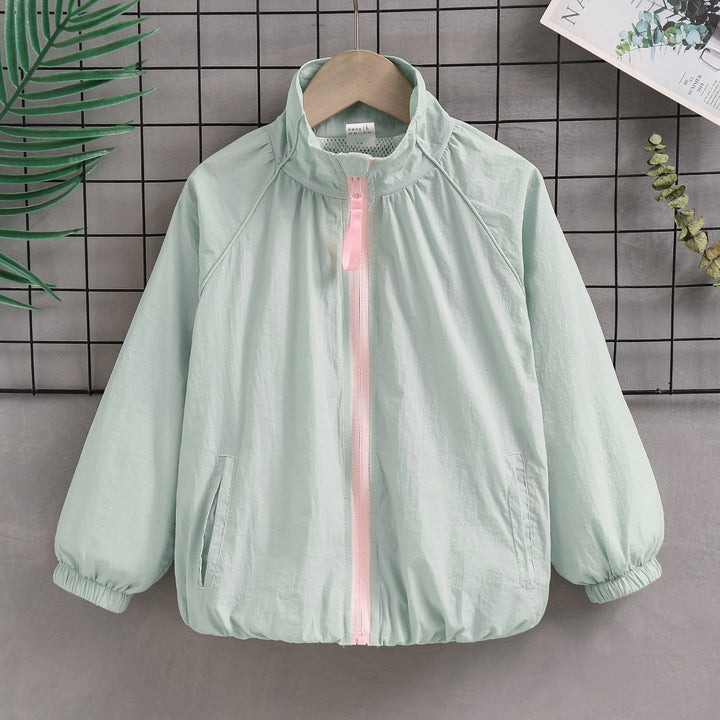 Women's lightweight windproof summer jacket with stand-up collar elastic cuffs Mune Fashion