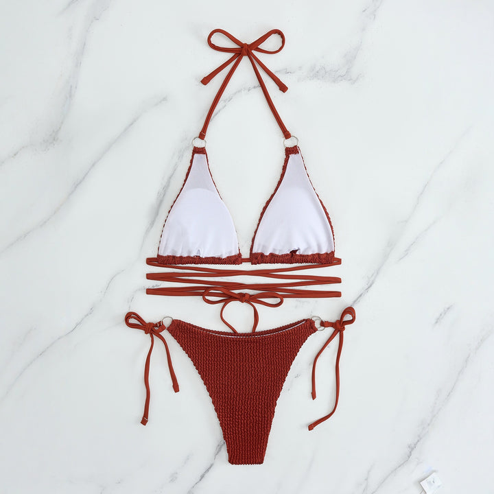 Women's Triangle Bikini Set with Adjustable Straps Mune Fashion