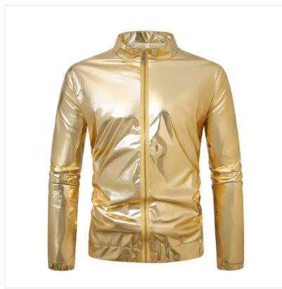 Men's nan ultralight reflective windbreaker with stand-up collar and full-length zipper Mune Fashion