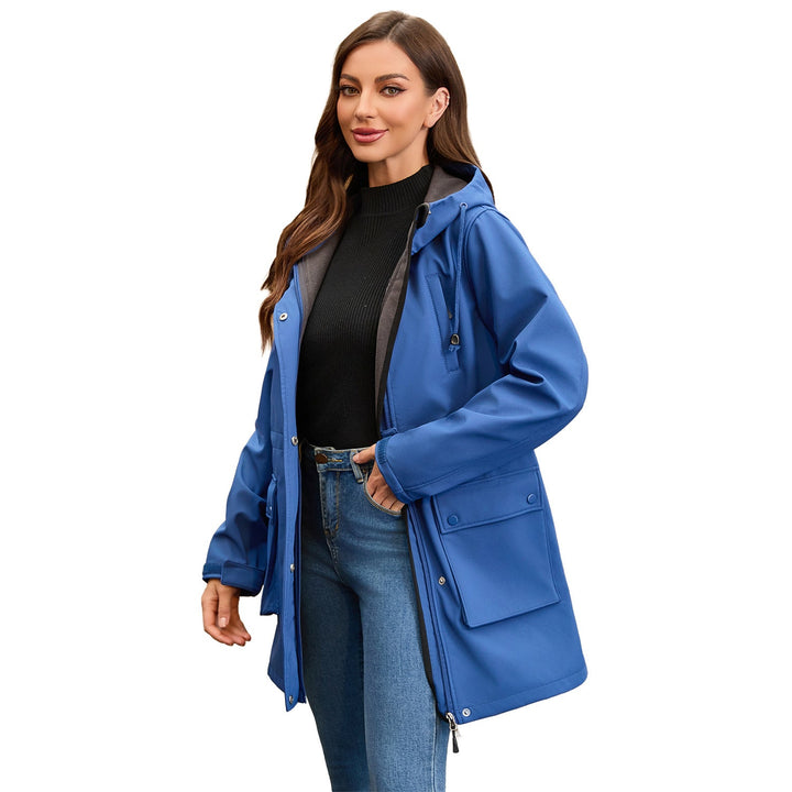 Ladies Functional Outdoor Jacket with Adjustable Waist Drawstring and Inner Lining Mune