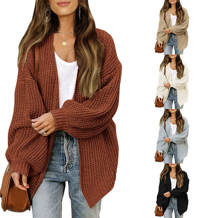 Women Oversized Knit Sweater Mune Fashion