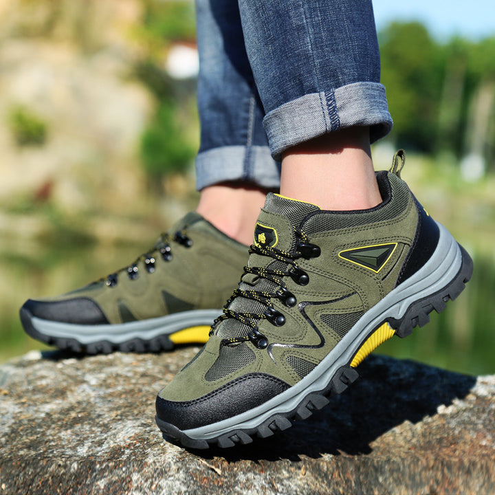 Women's Robust Low-Cut Trekking Shoe with Grippy Multi-Zone Profile Sole and Shock-Absorbing EVA Midsole Mune Fashion