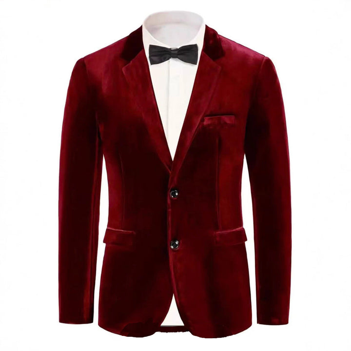 Men's Noble Velvet Blazer with Finesse Mune