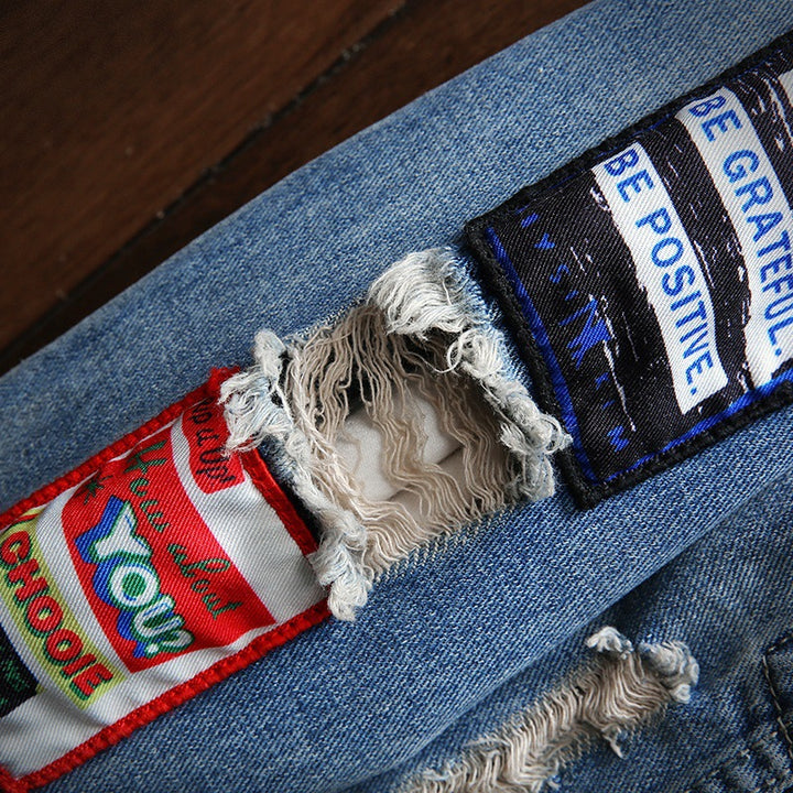 Men's Stylish Denim Jacket with Creative Applications Mune Fashion