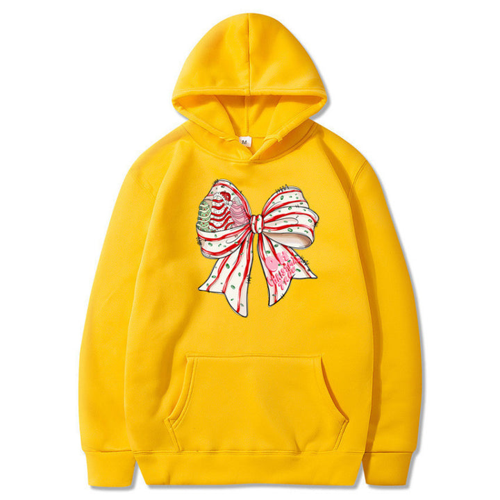 Women’s Hoodie with Festive Bow Design Mune Fashion