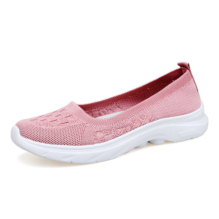 Women's Nano Hybrid Ballerina Sneaker with seamless knit upper material, ergonomic comfort insole, and slip-resistant sole Mune Fashion