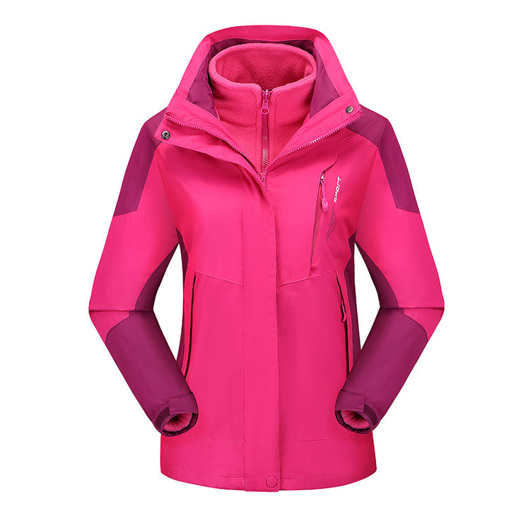 Women's Three-Piece Softshell Functional Jacket with Removable Fleece Inner Layer Mune Fashion