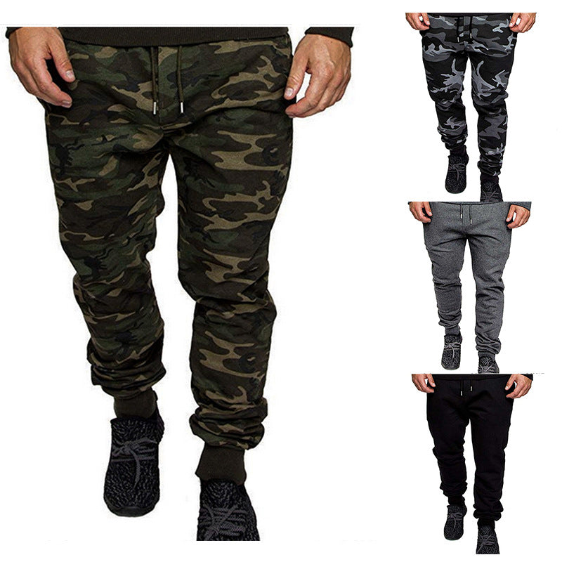 Men's Tapered Sweatpants made of cotton blend with elastic waistband, drawstring, and ribbed cuffs Mune Fashion