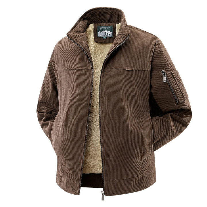 Men's Stylish Cord Jacket with Fleece Lining Mune Fashion