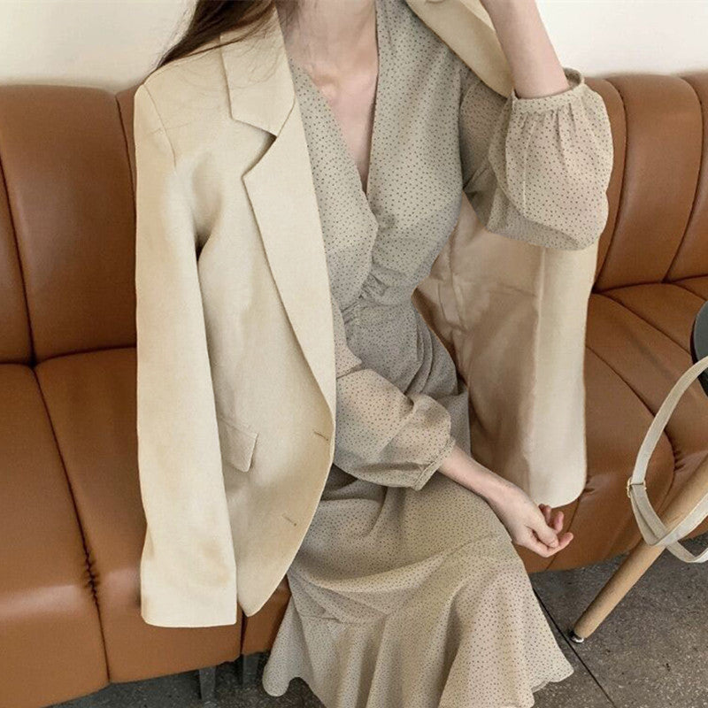 Women Elegant Cut Styles Blazer Mune Fashion