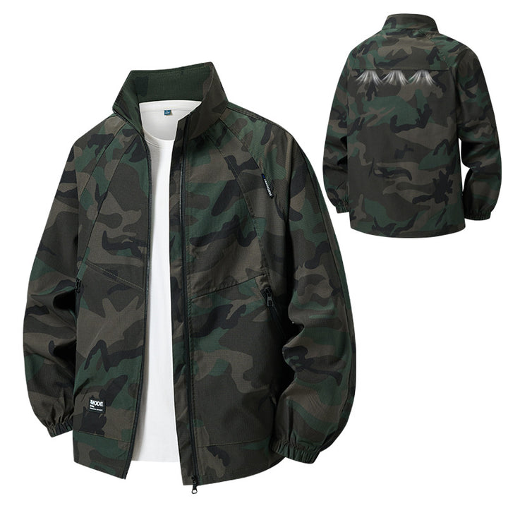 Men's lightweight outdoor jacket with high collar Mune Fashion