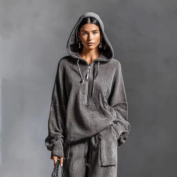 Women Casual and Comfortable Hoodie Set