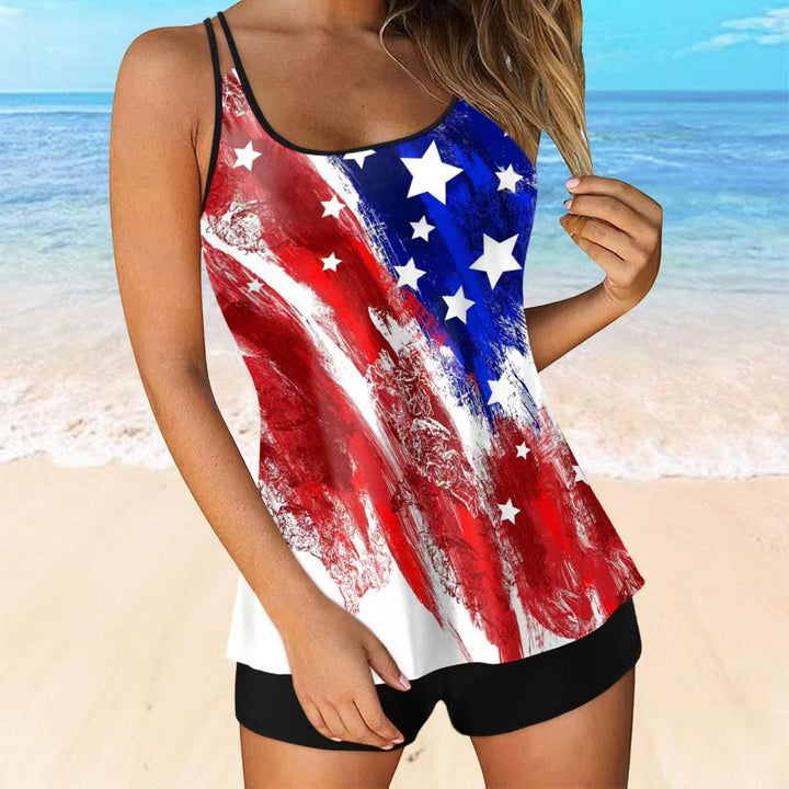 Women’s Tankini top with striped design Mune Fashion