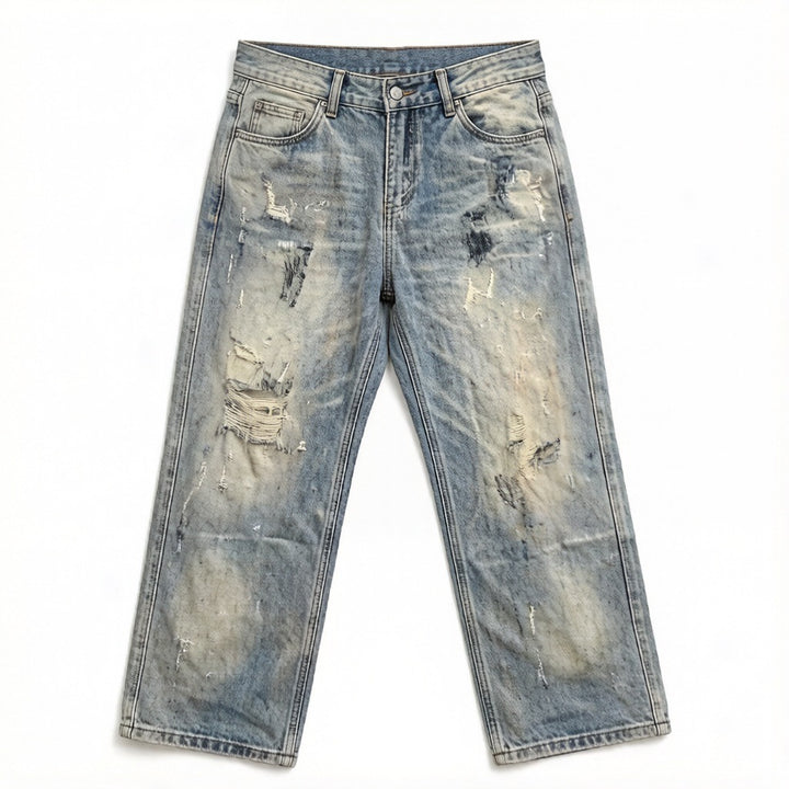 Men's Casual Vintage Jeans Mune Fashion