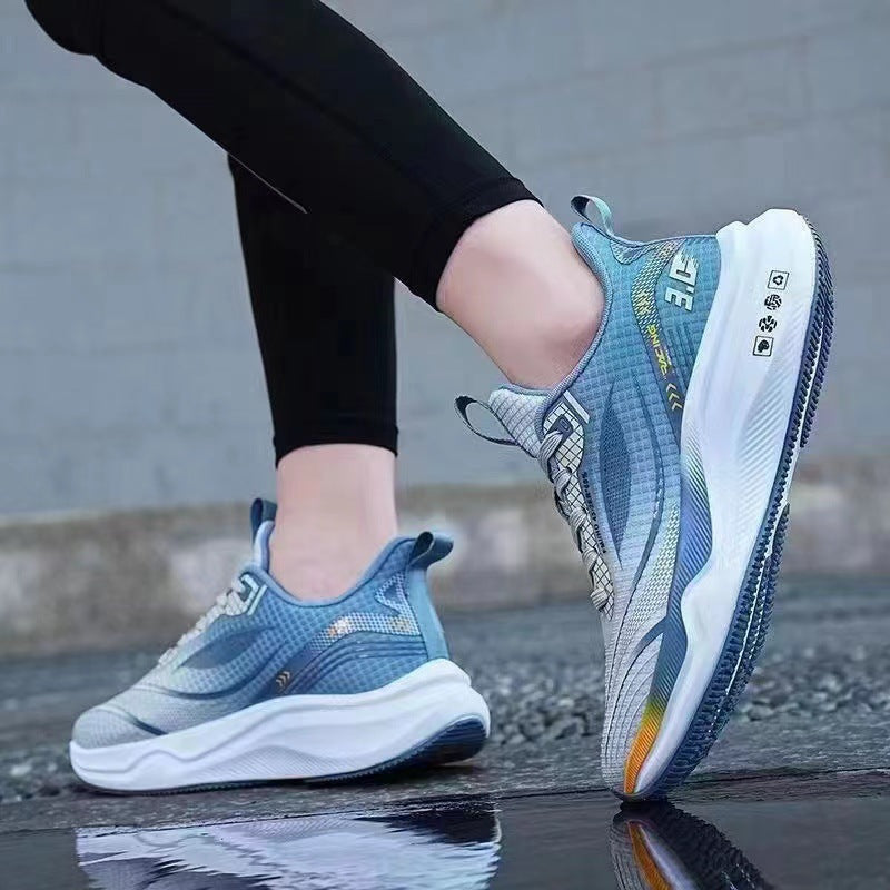 Unisex lightweight street running sneakers with molded energy return sole and breathable mesh upper Mune Fashion