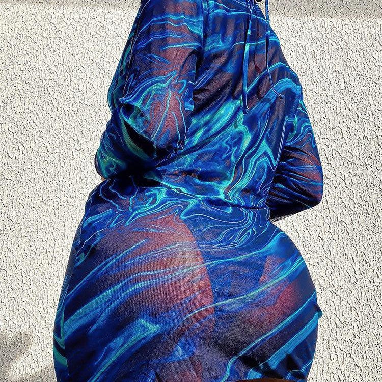 Women’s swimsuit and transparent beach cover-up Mune Fashion