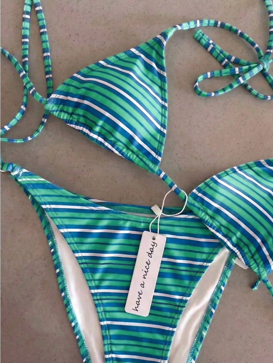 Women's triangle bikini with classic polka dot pattern Mune Fashion