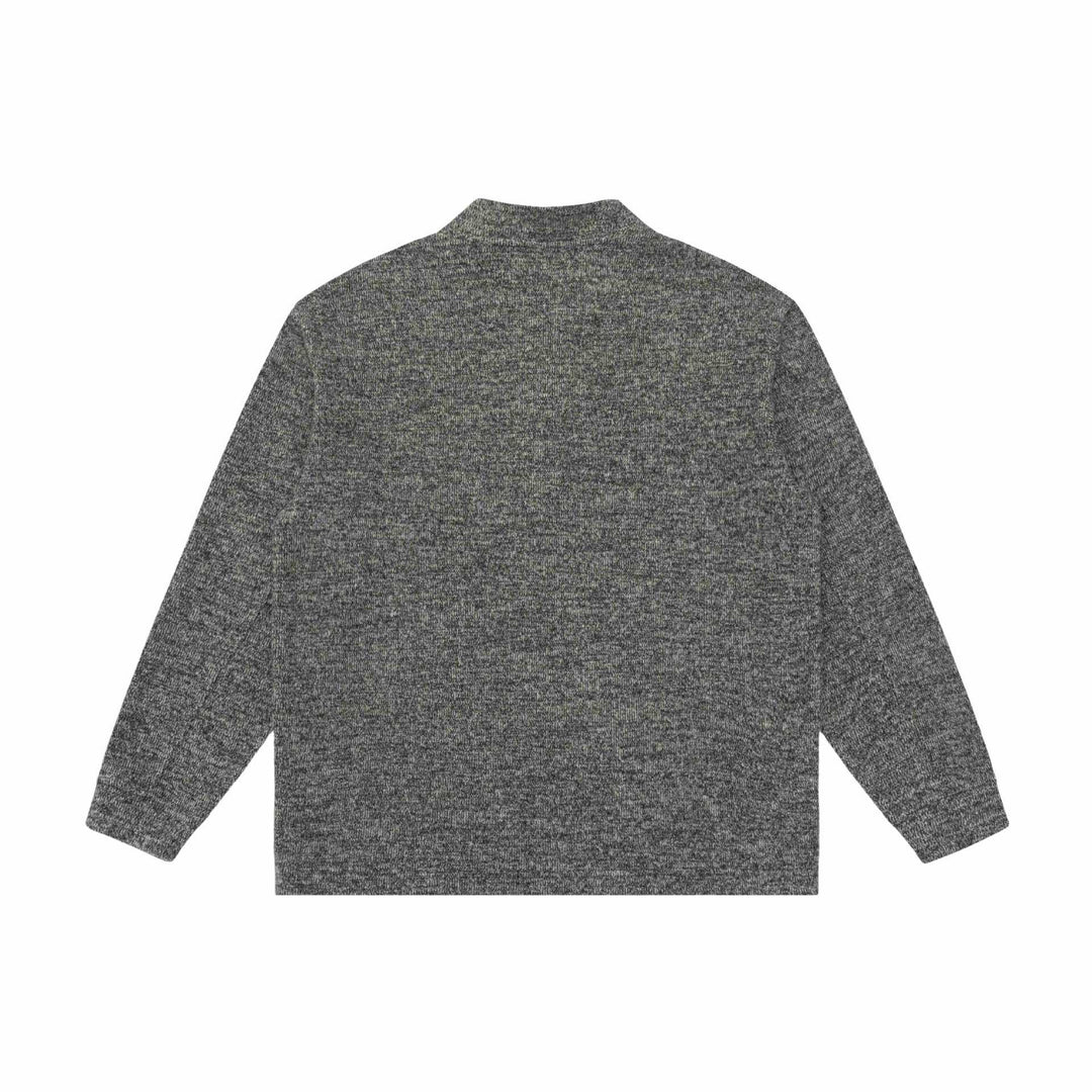 Unisex fine-knit Henley pullover with turtleneck and raglan sleeves Mune Fashion