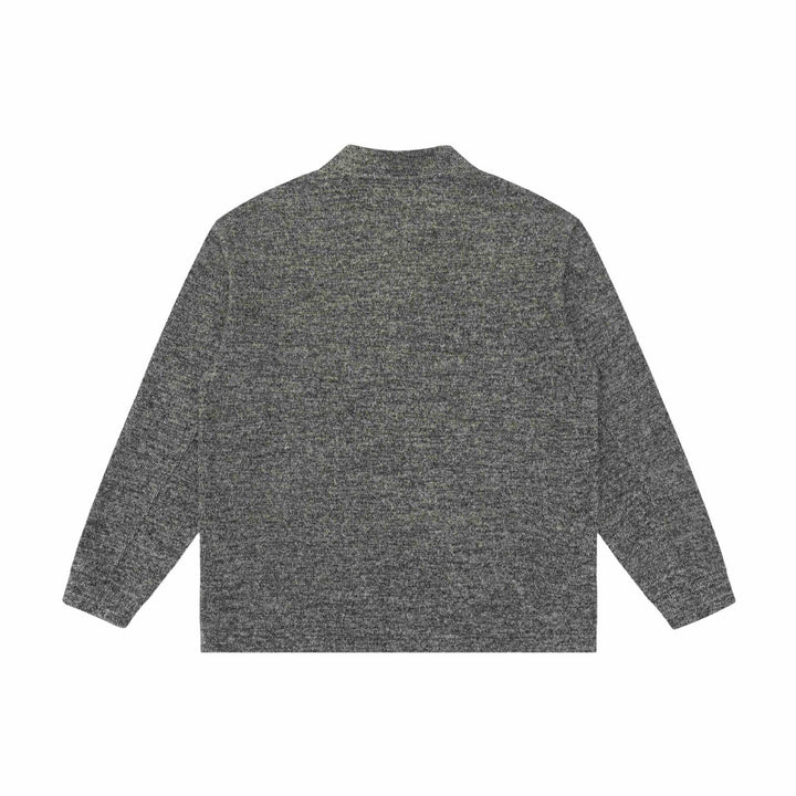 Unisex fine-knit Henley pullover with turtleneck and raglan sleeves Mune Fashion