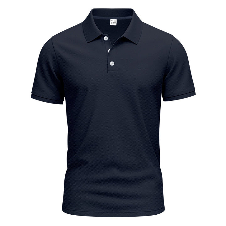 Men's breathable piqué polo shirt short sleeve with button placket Mune Fashion