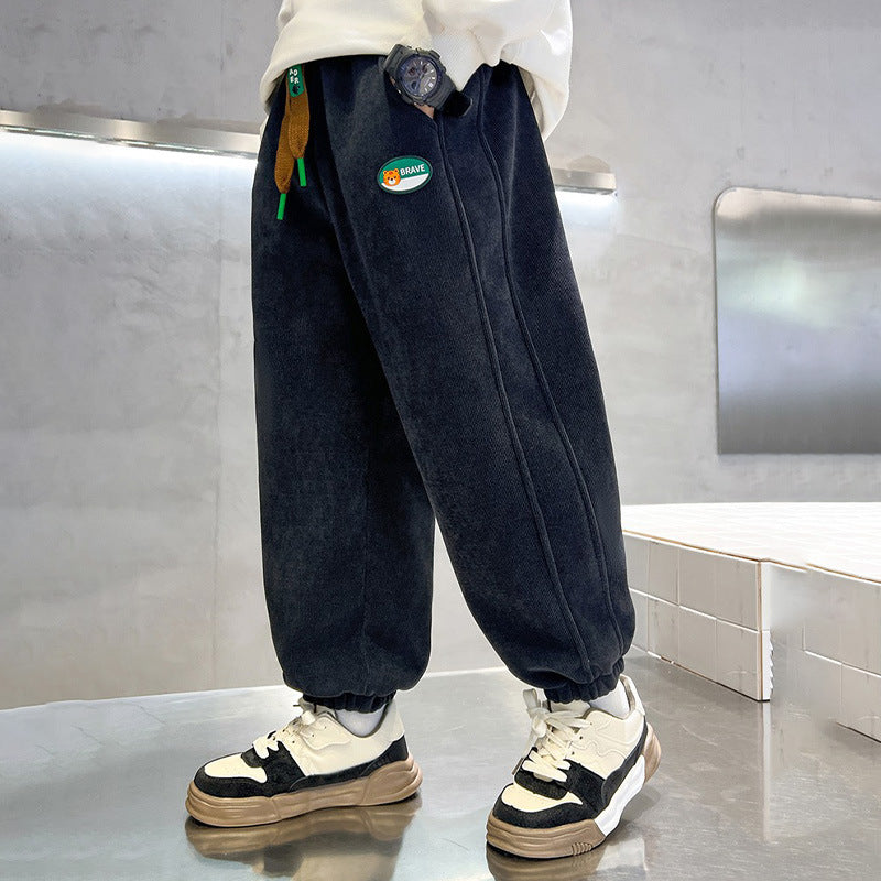 Men's casual sports pants with practical drawstring and side pockets Mune Fashion