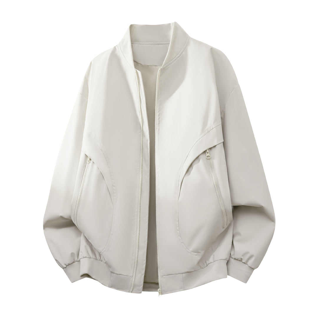 Women's Fashion Bomber Jacket with Water Droplet Seal Technology Mune Fashion