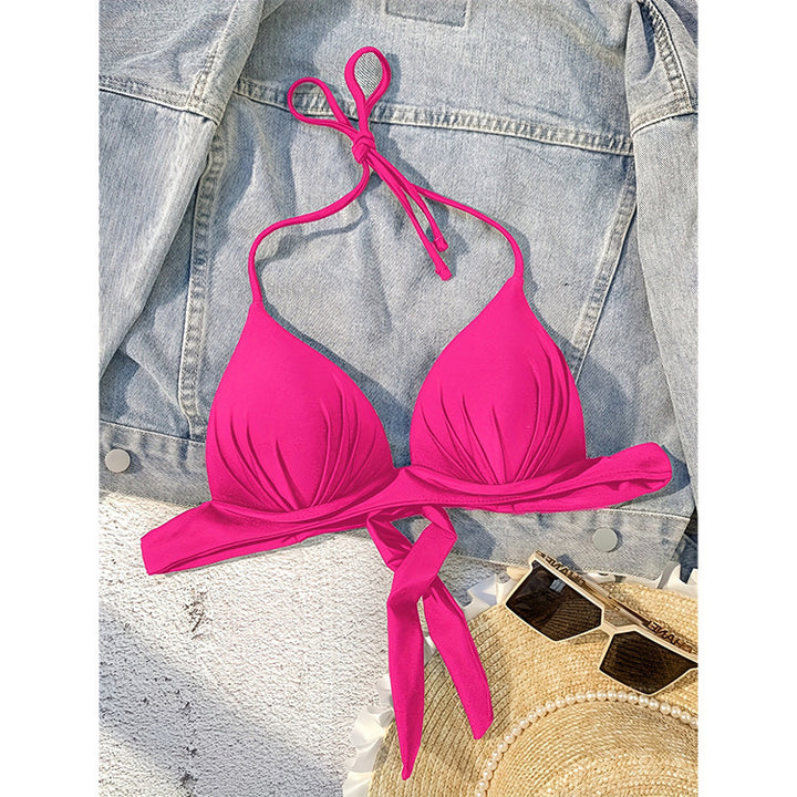 Ladies Triangle Bikini Top with Adjustable Ties Mune Fashion