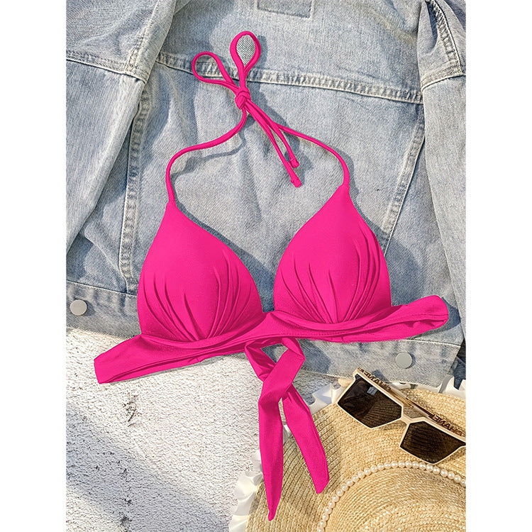 Ladies Triangle Bikini Top with Adjustable Ties Mune Fashion